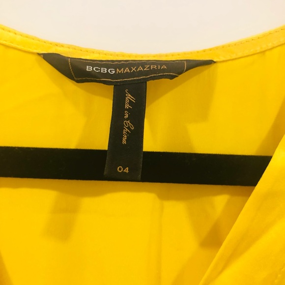 BCBG yellow and Black cocktail dress - Picture 4 of 4